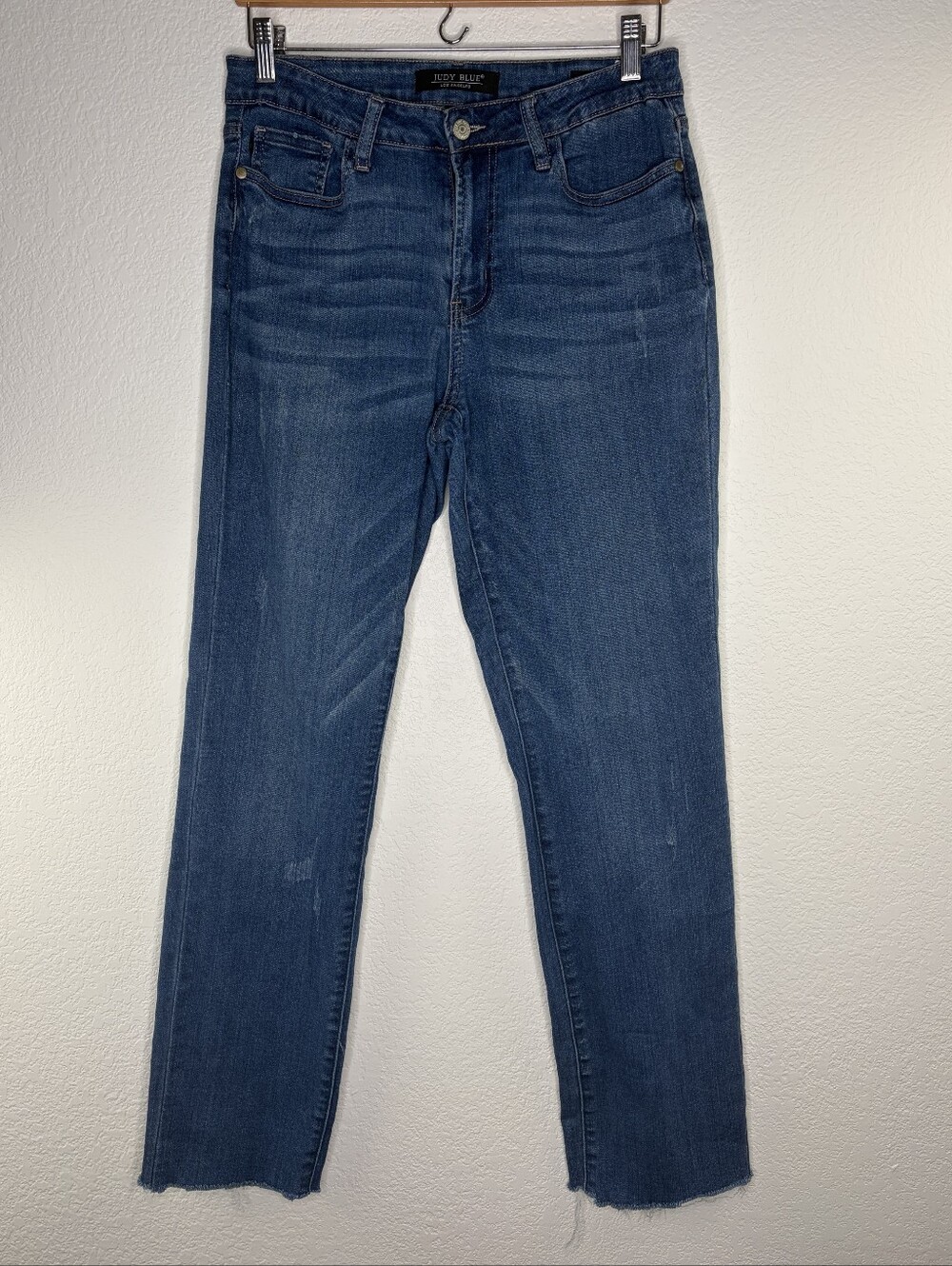 Judy Blue Boyfriend Fit Denim Stretch Raw Hem Jeans 9/29
